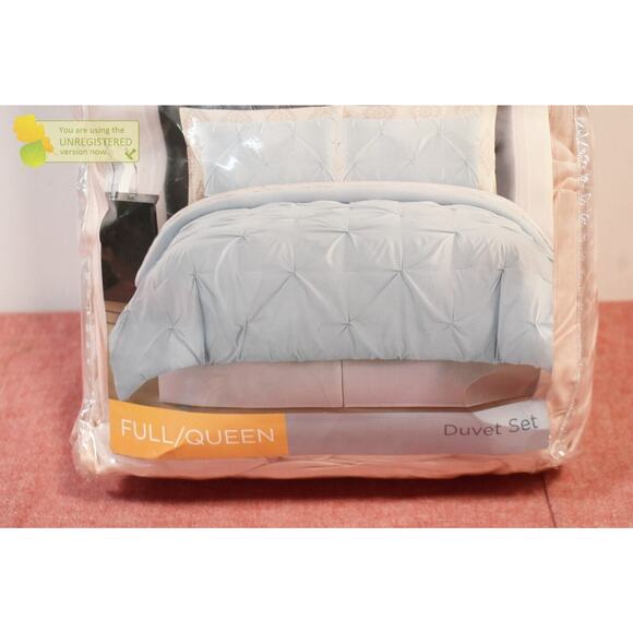 Truly Soft Everyday Pleated Duvet Cover Set Full/Queen Blush* - Picture 4 of 7